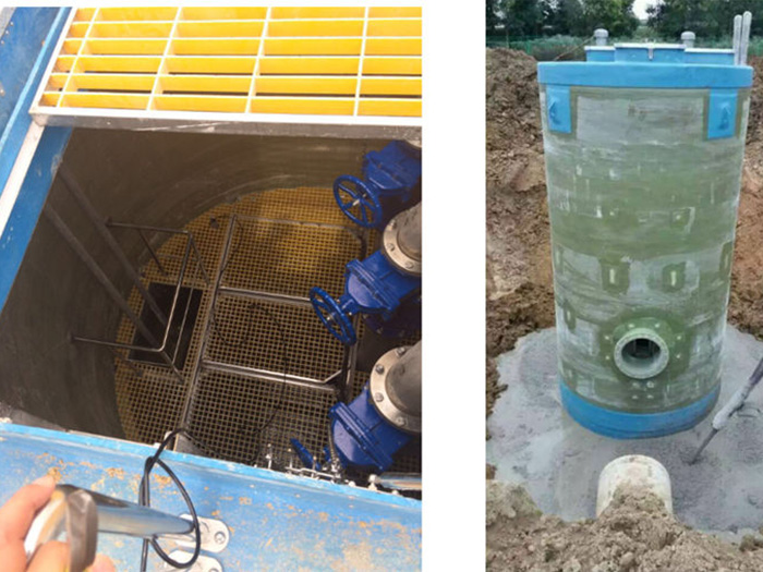 一體化泵站安裝實景